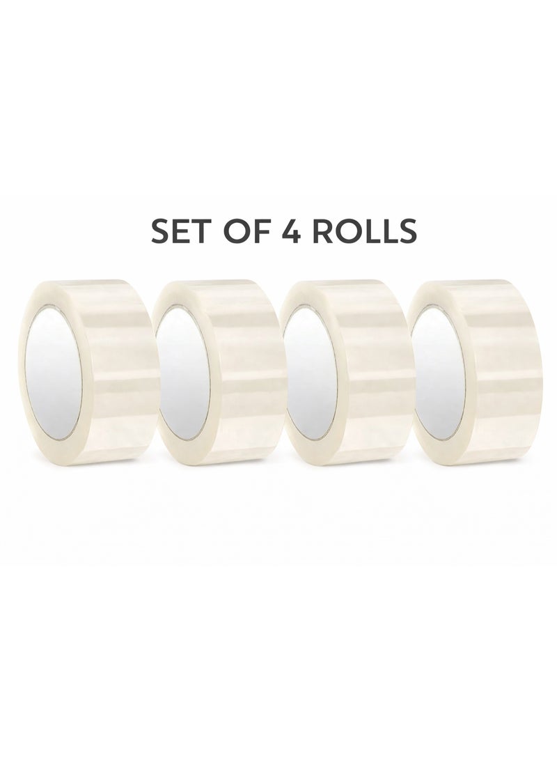 Mthalia Clear Packing Tape 2” x 50 Yards Heavy Duty Strong Adhesive – 4 Roll - Image 1